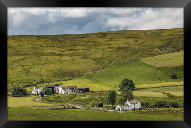 Harwood, Upper Teesdale Hill Farms Framed Print by Richard Laidler