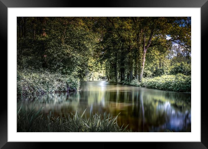 On the Canal Framed Mounted Print by Mark Jones