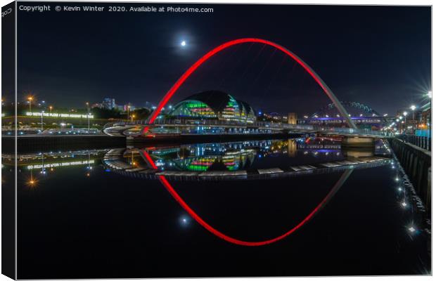 Eye on the Tyne Canvas Print by Kevin Winter
