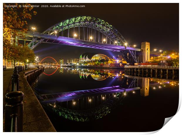 Tyne Bridge Print by Kevin Winter