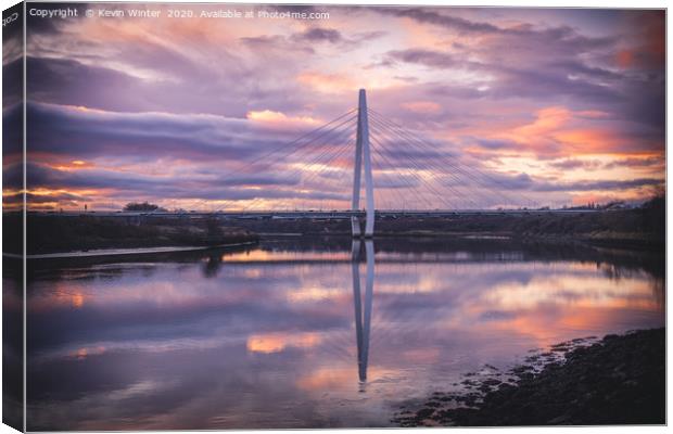Northern Spire Sunset Canvas Print by Kevin Winter