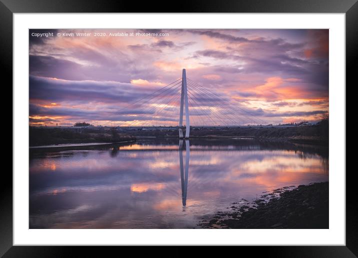 Northern Spire Sunset Framed Mounted Print by Kevin Winter