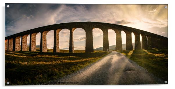 Ribblehead viaduct Acrylic by Kevin Elias