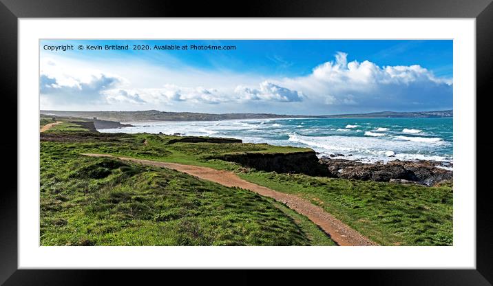 St ives bay cornwall Framed Mounted Print by Kevin Britland