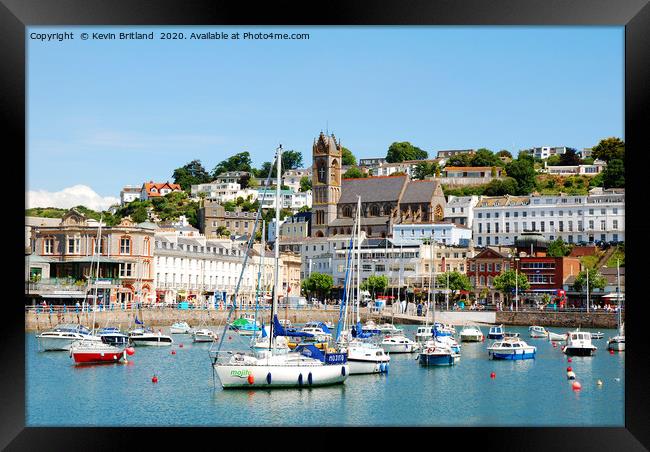 torquay harbour devon Framed Print by Kevin Britland