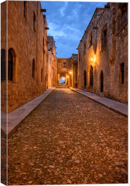 Street of the Knights,  Rhodes Canvas Print by Chris North