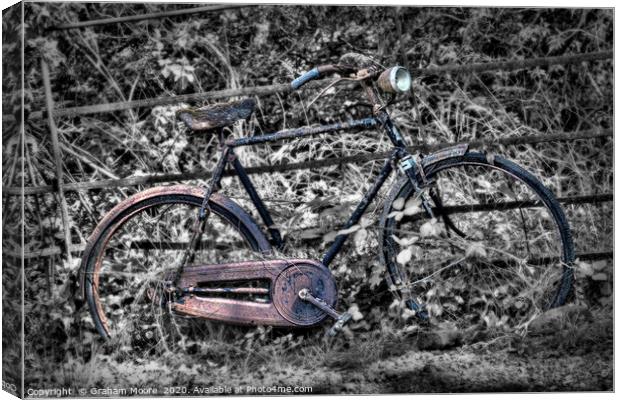 Old Bike Canvas Print by Graham Moore