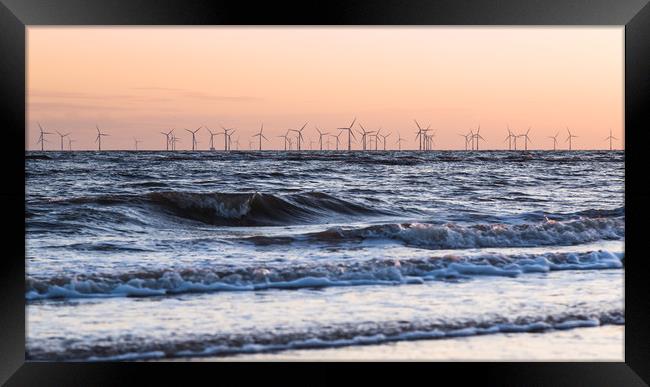 Waves breaking at high tide Framed Print by Jason Wells