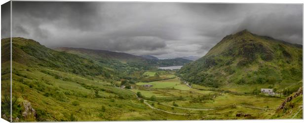 Snowdonia Panoramic Canvas Print by Alistair Duncombe