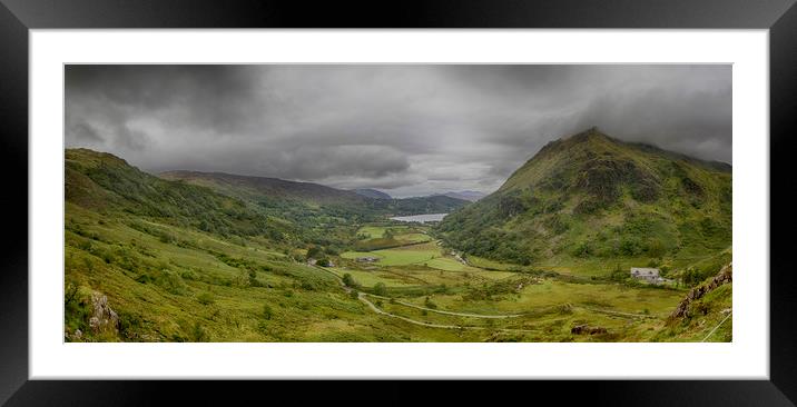 Snowdonia Panoramic Framed Mounted Print by Alistair Duncombe