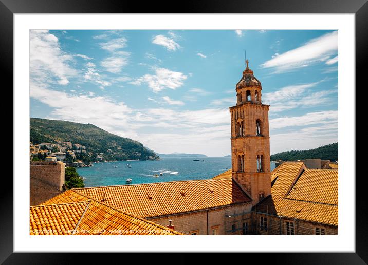 Dubrovnik old town Framed Mounted Print by Sanga Park