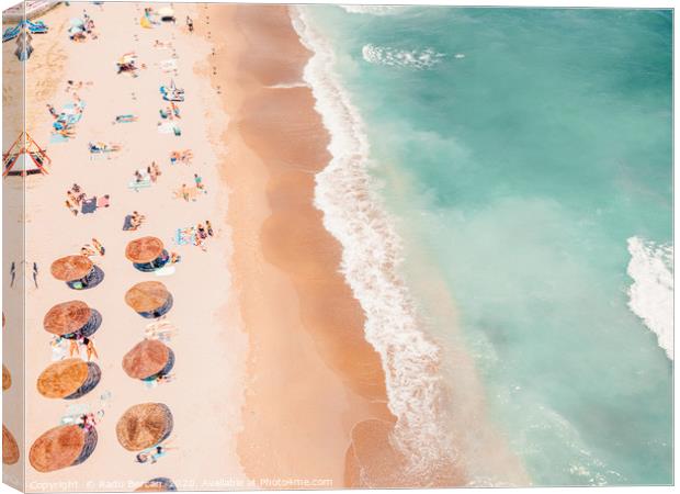 Aerial Ocean Print, Beach Print, Summer Vibes Canvas Print by Radu Bercan