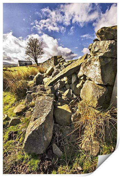 Derelict Wall. Print by Jim kernan