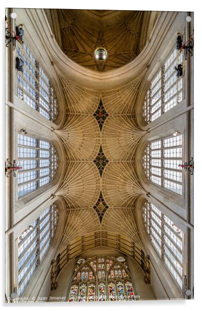 Bath Cathedral vaults Acrylic by Juan Jimenez