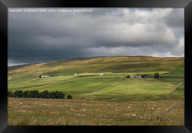 Harwood Hill Farms, Upper Teesdale Framed Print by Richard Laidler