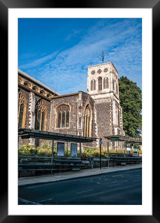 Church of St Stephen in Theatre Street, Norwich Framed Mounted Print by Chris Yaxley