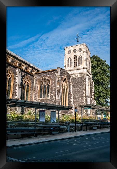 Church of St Stephen in Theatre Street, Norwich Framed Print by Chris Yaxley