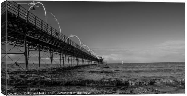 Southport pier Canvas Print by Richard Perks