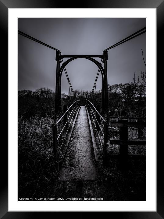 The Old Iron Bridge Framed Mounted Print by James Aston
