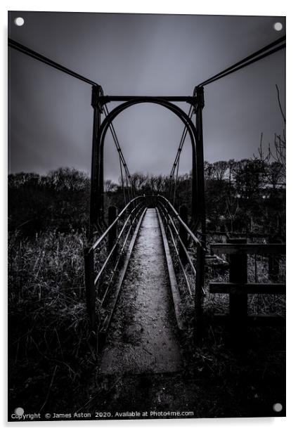 The Old Iron Bridge Acrylic by James Aston