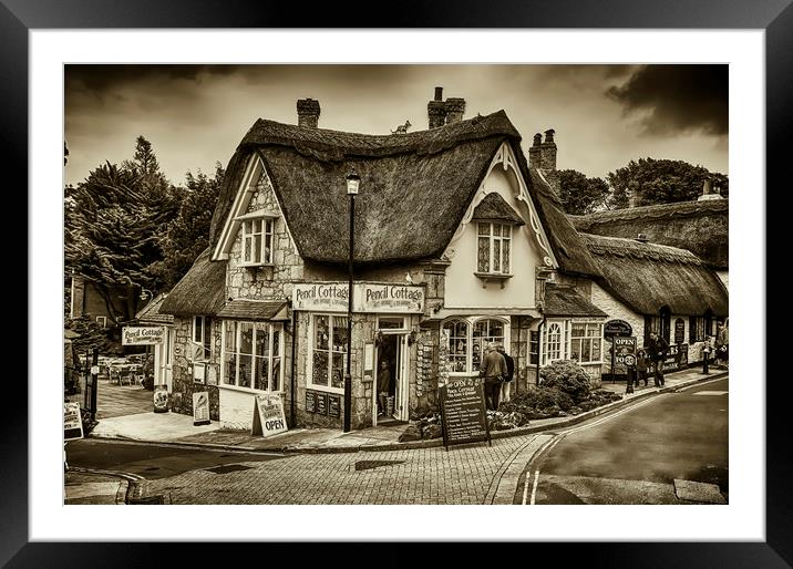 Pencil Cottage Framed Mounted Print by Alistair Duncombe