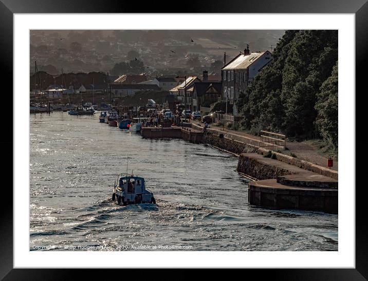 Bringing Home The Catch Framed Mounted Print by Philip Hodges aFIAP ,