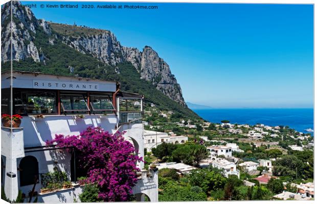 The island of Capri Italy Canvas Print by Kevin Britland