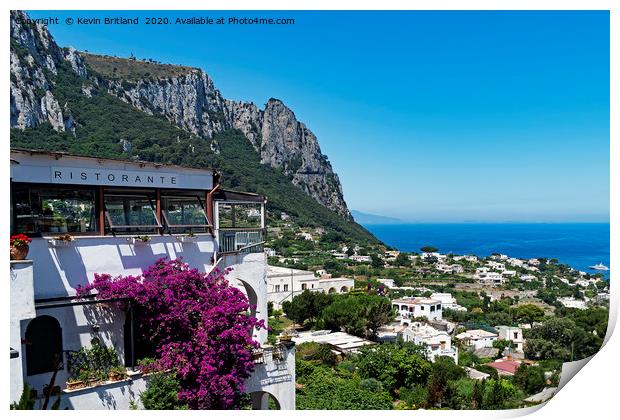 The island of Capri Italy Print by Kevin Britland