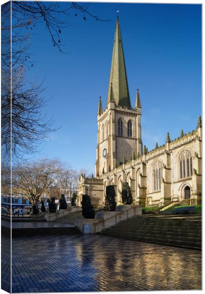 Wakefield Cathedral                         Canvas Print by Darren Galpin