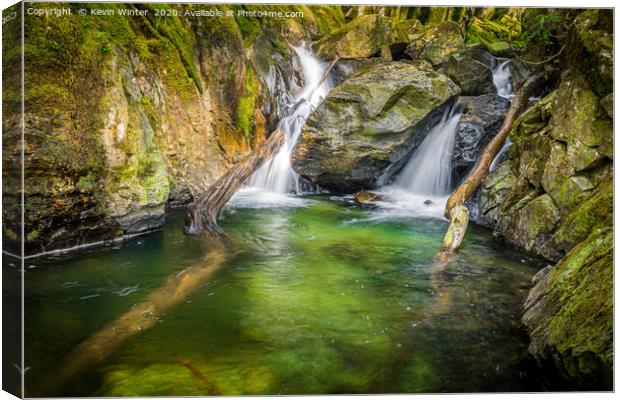 Rydal Falls Canvas Print by Kevin Winter