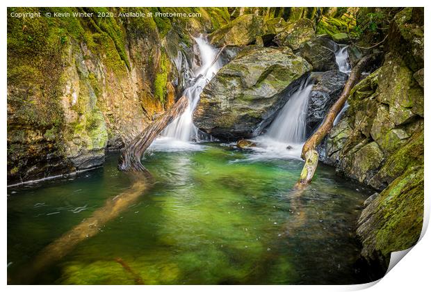 Rydal Falls Print by Kevin Winter