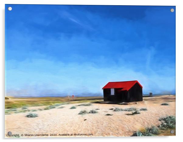 The Lonely Cabin Acrylic by Sharon Lisa Clarke