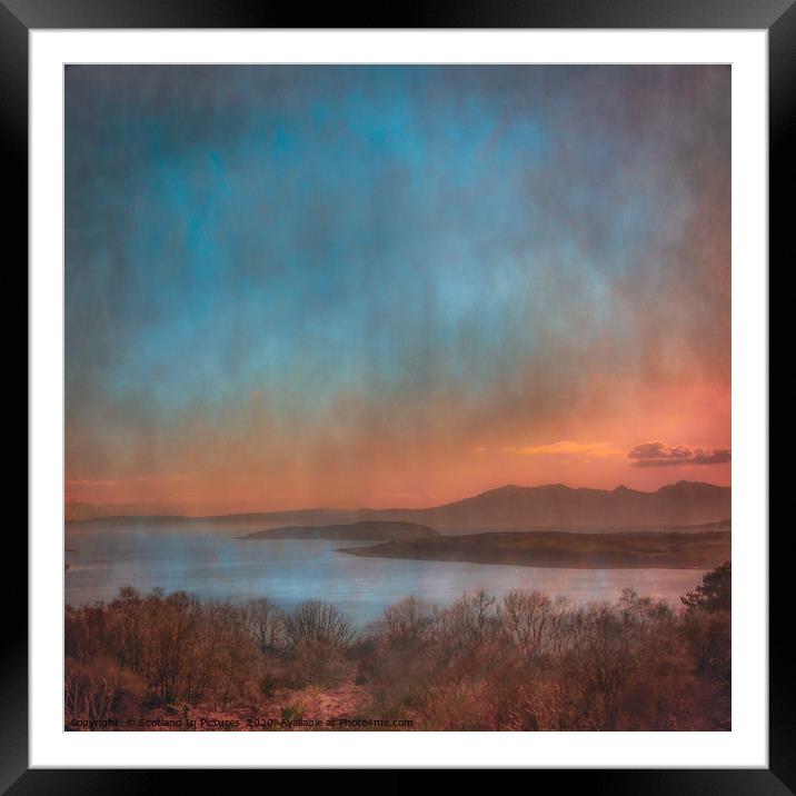 River Clyde Sunset Framed Mounted Print by Tylie Duff Photo Art