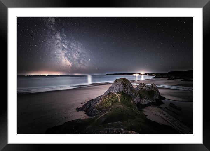 High above the Cliffs Framed Mounted Print by Karl McCarthy