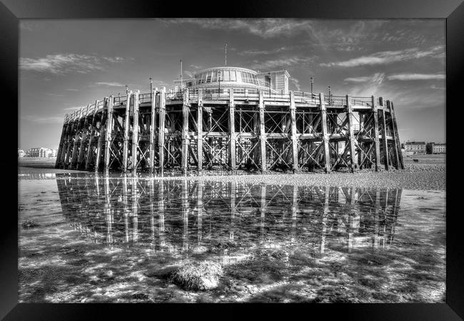 Worthing Pier End Framed Print by Malcolm McHugh