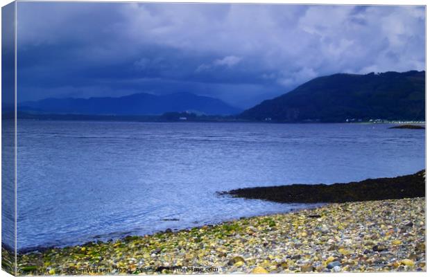 Dunstaffnage Bay Canvas Print by Steven Watson