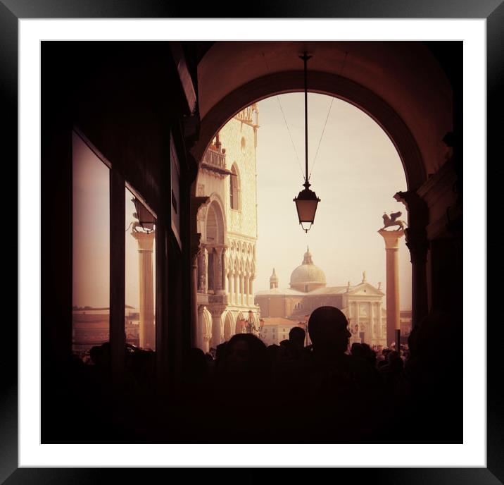  Venice - S. Marco square from the Procuratie Framed Mounted Print by Luisa Vallon Fumi