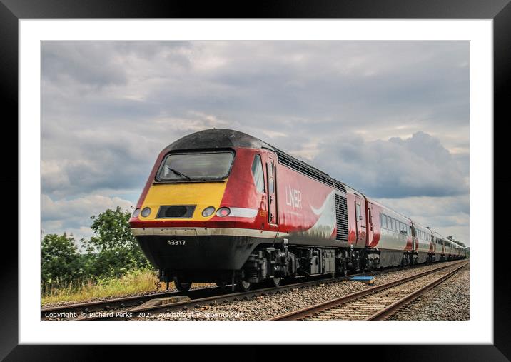 High speed train Framed Mounted Print by Richard Perks