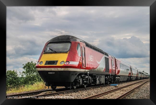 High speed train Framed Print by Richard Perks