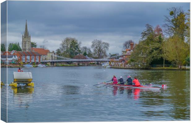 River Thames Training Canvas Print by Dave Williams