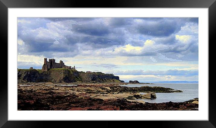 TANTALLON CASTLE 2 Framed Mounted Print by dale rys (LP)