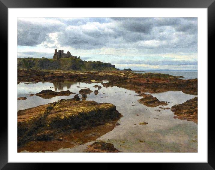 TANTALLON CASTLE3 Framed Mounted Print by dale rys (LP)
