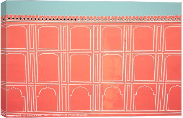 City Palace in Jaipur Canvas Print by Sanga Park