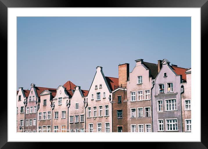 Old houses in Gdansk Framed Mounted Print by Sanga Park