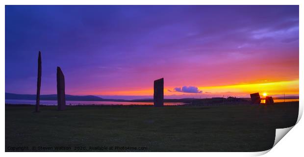 Stenness Solstice Print by Steven Watson