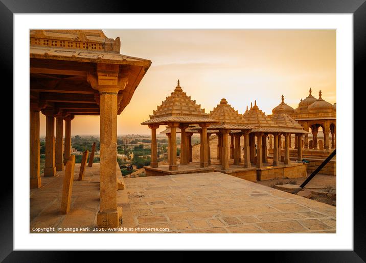 Vyas Chhatri in Jaisalmer Framed Mounted Print by Sanga Park