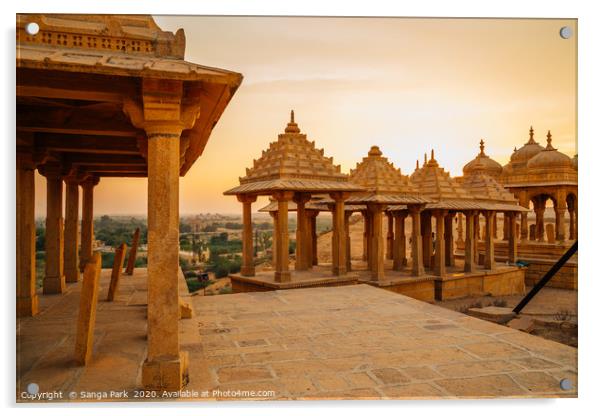 Vyas Chhatri in Jaisalmer Acrylic by Sanga Park