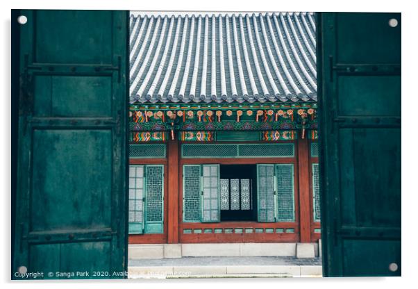 Changdeokgung Palace Acrylic by Sanga Park
