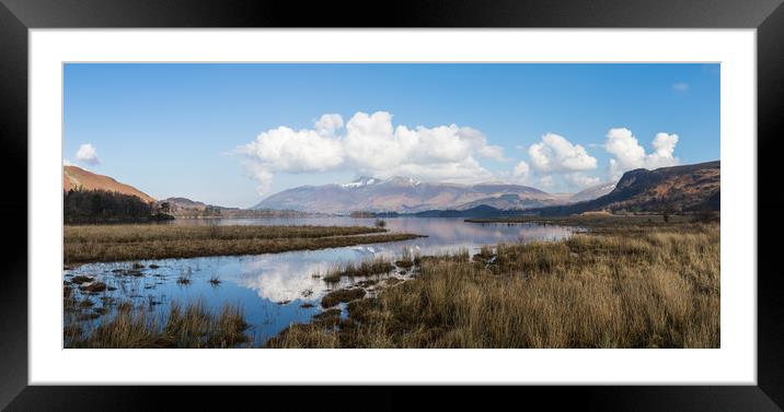 Skiddaw reflecting into Derwent Water Framed Mounted Print by Jason Wells