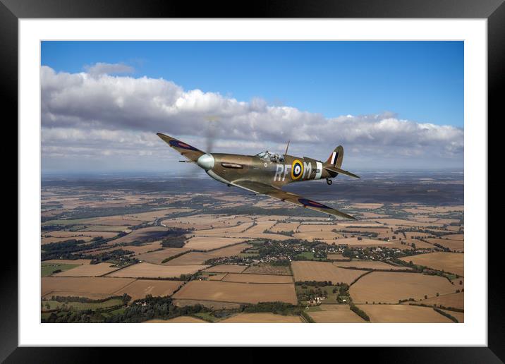 Laguna Spitfire 303 Squadron Framed Mounted Print by Gary Eason
